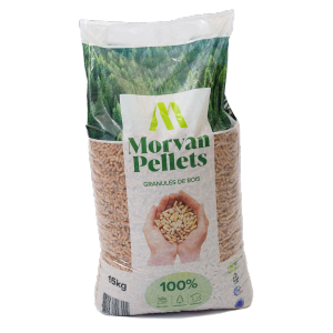PALETTE de Granulés de bois MORVAN - 66 sacs de 15kg